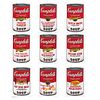 ANDY WARHOL, II.44 - 53: Campbells Soup I, Stamped on back, Serigraphs without print number, 35 x 22.9" (88.9 x 58.4 cm), Pieces: 10