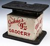 CIRCA 1940 MEAT SCALE FOR JOHNY'S GROCERY, 9TH ST