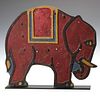 A COLORFUL ART DECO INFLUENCE FIGURAL ELEPHANT MARQUEE