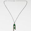Theodor Fahrner Sterling Art Deco Chrysoprase Necklace