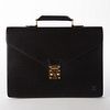 Louis Vuitton Black Epi Leather Serviet Conseiller Briefcase
