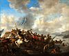 Scuola olandese, secolo XVII - Two battle scenes