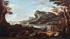 Atelier di Salvator Rosa (Napoli 1615 – Roma 1673) - River landscape with fishermen and wayfarers