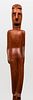 African Folk Art Carved Wood Figural Effigy Cane