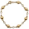 18k Gold Sphere Link Bracelet