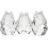 (3 Pc) Set of Steuben Crystal bear Figurines