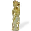 Chinese Carved White Jade Guan Yin