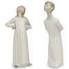 Pair Of Lladro Porcelain Figurines