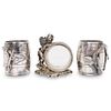 (3 Pc) Set of Silver Plated Napkin Rings