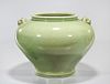Chinese Green Glazed Porcelain Urn