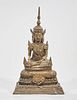 Thai Metal Seated Buddhist Figure