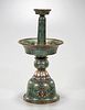 Chinese Cloisonne Candlestick
