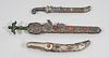 Group of Three Chinese Decorative Swords
