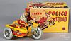 Marx lithograph wind-up Police Squad Motorcycle