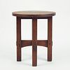 Arts & Crafts Mission Round Side Table