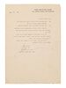 [JUDAICA]. -- BEN-GURION, David (1886-1973). Typed document signed (''David Ben-Gurion''), as Chairman the executive committee of the Jewish Agency fo