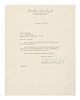 KING, Coretta Scott (1927-2006). Typed letter signed ("Coretta Scott King") to Mr. S. Resnick. Atlanta, 31 October 1968. 1 page, 8vo, on Mrs. Martin L