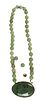 14k Yellow Gold & Jade Pendant Necklace, As Is