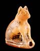 Egyptian Carnelian Bead - Cat / Bastet Amulet