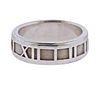 Tiffany &amp; Co Atlas Sterling Silver Band Ring