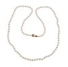 Mikimoto 14K Gold Pearl Bead Necklace 