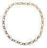 French 18K Gold Link Necklace