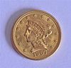 1907 Liberty Head 2.5 Dollar Quarter Eagle Gold US Coin 