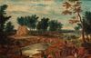 Seguace di Jan Brueghel - River landscape with bystanders