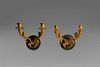 Pair of appliques in gilt bronze, France, Charles X period 1820-30 circa