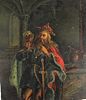 Old Master Painting of King, Oil on Board, 1862