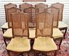 Set of 10 French Early 20th C. Dining Chairs