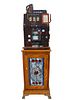 Early 20th C Nickel Slot Machine/Contemporary Base