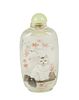 Chinese Inside-Painted Snuff Bottle, Cat and Butterflies