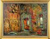 Russian Painting of a Church Interior