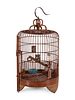 A Large Bamboo Bird Cage
Height 29 1/2 in., 74.9 cm.