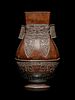 An Archaistic Bronze Vase, Fanghu
Height 13 1/2 in., 34.3 cm.