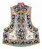 A Lady's Embroidered Silk Vest
Length from back of neck to hem 30 5/8 in., 70.7 cm.