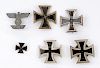 German WWII 1st Class Iron Cross Awards, Lot of Six 