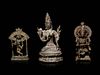 Three Southeast Asian Bronze Figures of Deities
Height of tallest 6 1/4 in., 16 cm