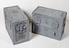 Large Metal Small Arms Ammo Cases, Lot of Two 