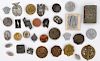 German WWII Assorted Tinnies and Match Safe, Lot of Thirty-Three 
