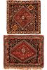 Two Antique Persian Gashgai bags, 1 ft 9 in x 1 ft 9 in & 1 ft 10 in x 2 ft 3 in
