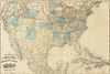 AN ANTIQUE MAP, "New Railroad Map of the United States, the Dominion of Canada, Mexico and the West Indies," CHICAGO, CIRCA 1875,