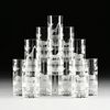 AN ASSEMBLED GROUP OF TWENTY-FIVE GLASSWARES, 2OTH CENTURY,