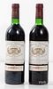 Two bottles of Chateau Margaux 1981