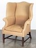 Chippendale mahogany wing chair, ca. 1780.