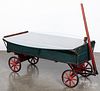 Painted wagon coffee table, 19th c.