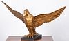 Contemporary carved giltwood pilothouse eagle