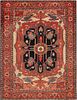 Antique Persian Serapi carpet ,8 ft 9 in x 11 ft 7 in ( 2.67 m x 3.53 m )