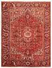 Vintage Persian Heriz carpet, 8 ft 5 in x 11 ft 2 in ( 2.56 m x 3.40 m )
